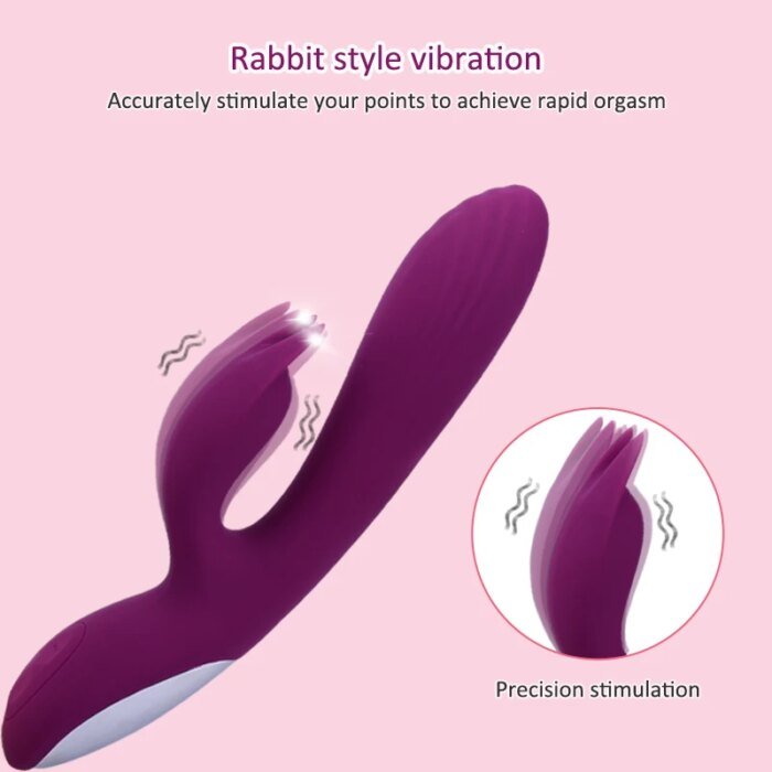 G Spot Rabbit Vibrator For Women Clitoris Nipple Dual Stimulator Vagina Massager 2 in 1 Masturbator Dildo For Adult Sexy Toys - Image 1
