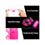 Vibrating Cock Ring Vibrator Silicone Penis Ring with Clit Stimulator Intimate Sex Toys Men Long Lasting Stronger Vibrators Ring - Image 4