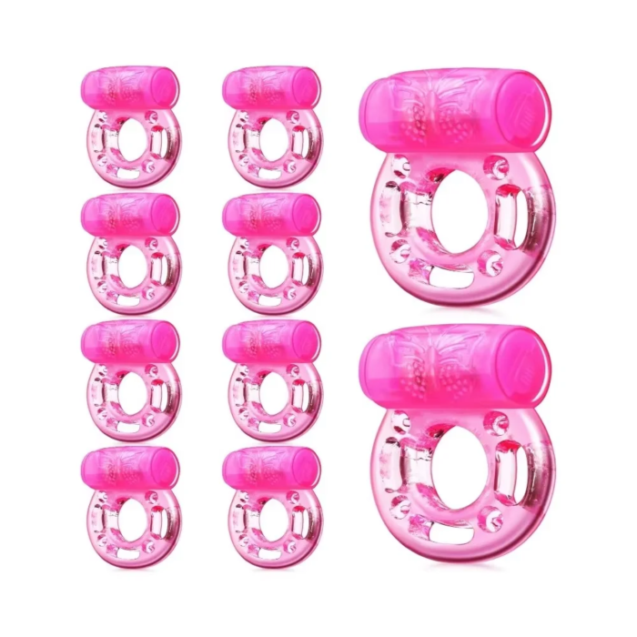 Vibrating Cock Ring Vibrator Silicone Penis Ring with Clit Stimulator Intimate Sex Toys Men Long Lasting Stronger Vibrators Ring - Image 1