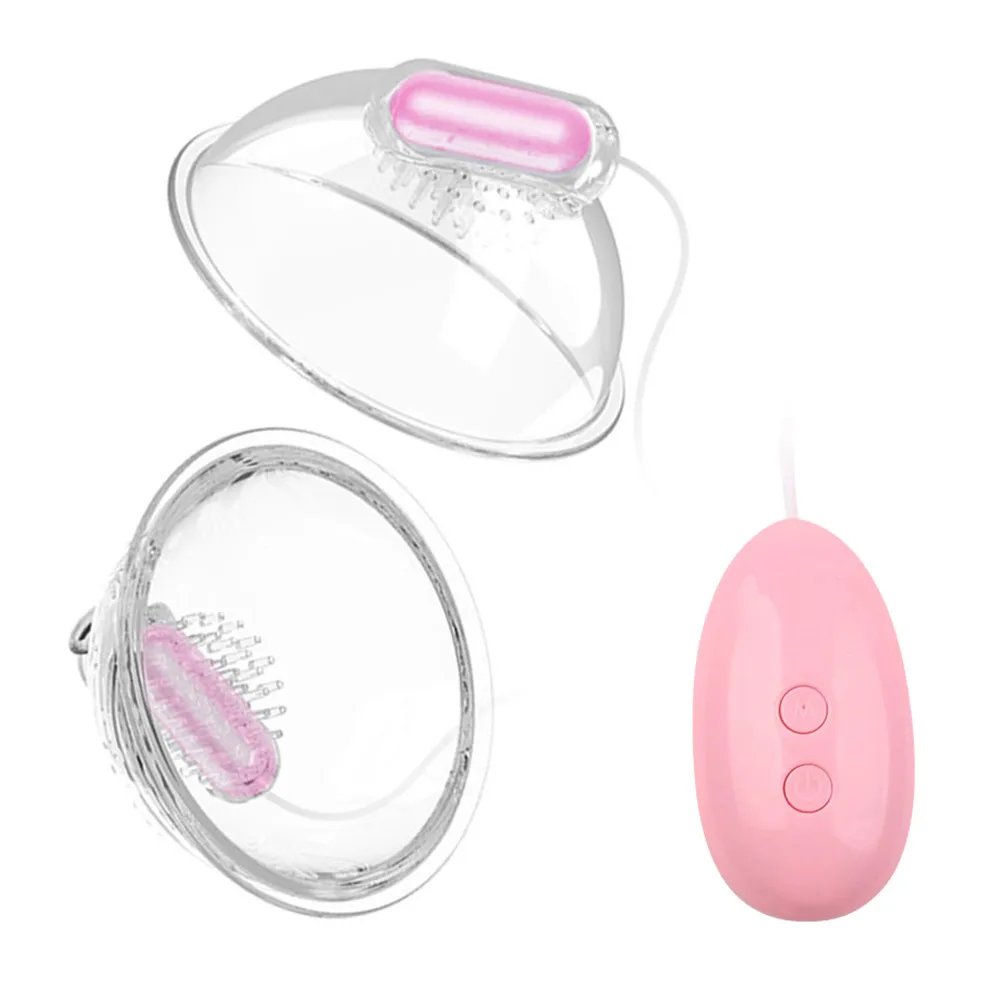 Breast​ Enlargement Vagina Vacuum Pump Cover Clitoris Sucker Women Nipple Stimulation Licking Vibrator Chest Masturbator Sex Toy