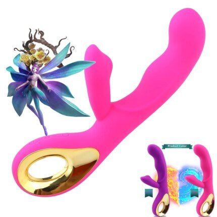 Suitable for women 2-in-1 vibrator 10 frequency dildo for women vaginal clitoris sucking vibrating masturbator adult products