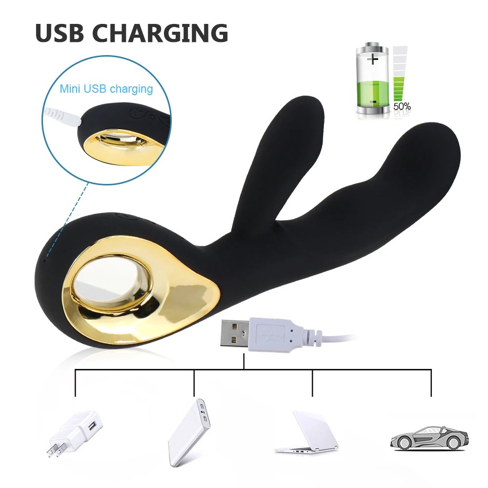 Suitable for women 2-in-1 vibrator 10 frequency dildo for women vaginal clitoris sucking vibrating masturbator adult products