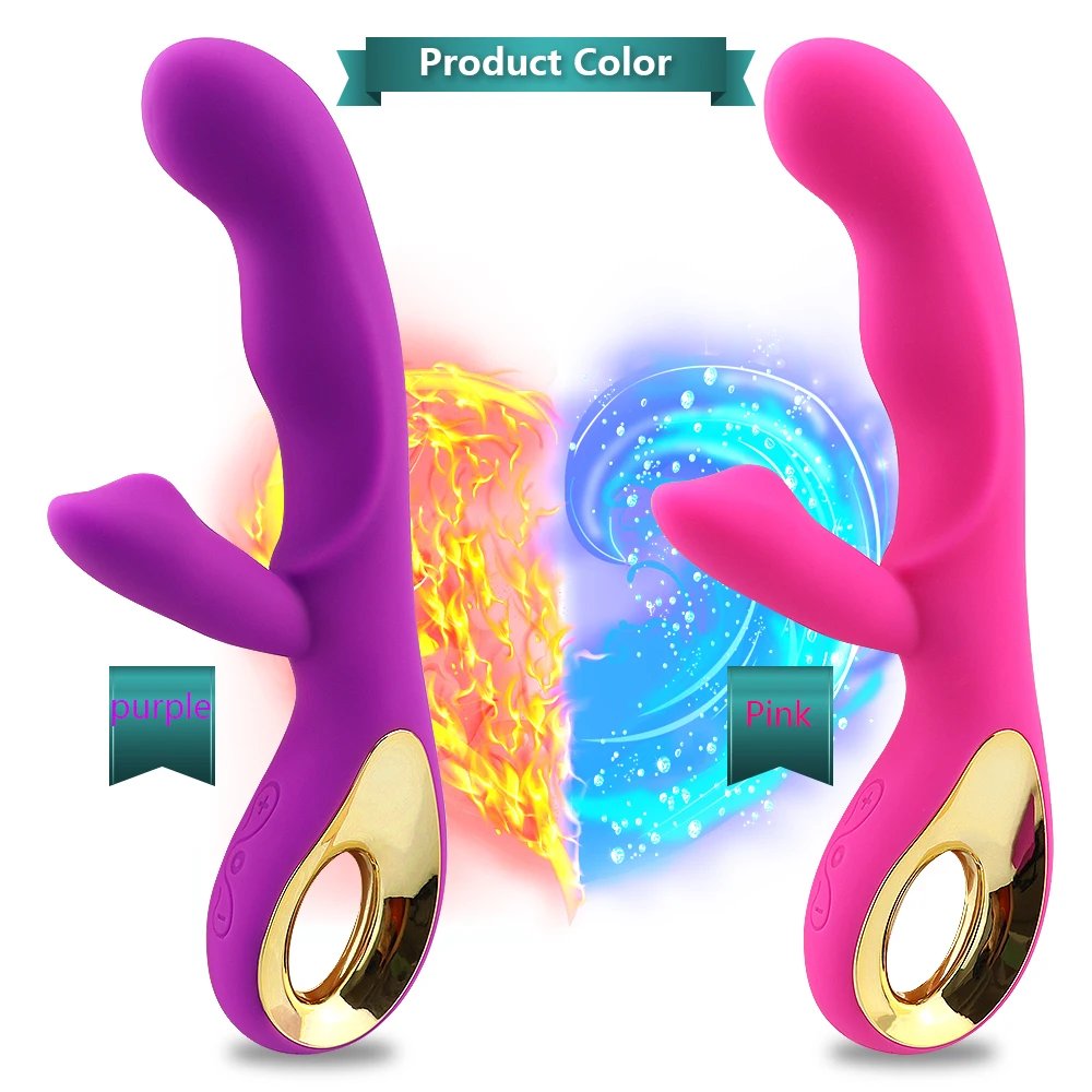 Suitable for women 2-in-1 vibrator 10 frequency dildo for women vaginal clitoris sucking vibrating masturbator adult products