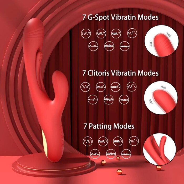 2024 Tapping Flapping Vibrator for Women Clitoris Clit Stimulator Powerful Sex Toy Woman Female Goods Rabbit Vibrators for Adult - Image 3