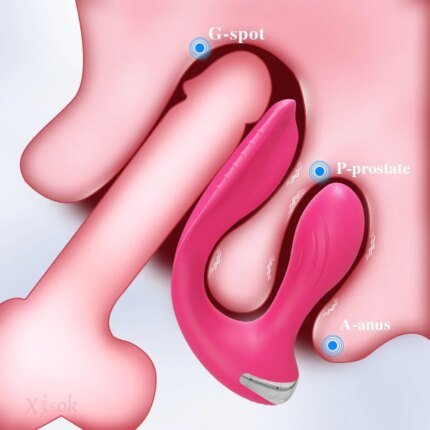 2 in 1 Sex Toys Anal Plug Penetration Vagina Vibrator Masturbation Tools for Couple Anal Masturbator Butt Plug Vibrating 18