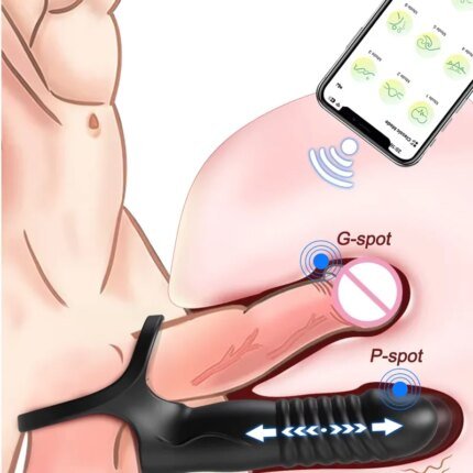 Double Penetration Anal Plug Dildo Butt Plug Vibrator For Men Strap On Penis Massage Vagina Plugs Adult Sex Toys For Men 18+