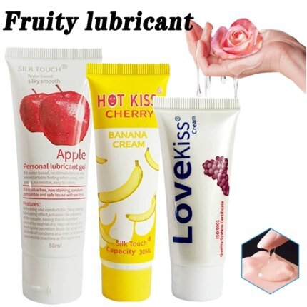 Fruity human lubricant to stimulate pleasure enhance libido lubricant adult sex toys no-wash Lube Natural Sex Orgasm Essence