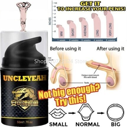 Penis Enlargement Cream Male Penile Lubricant Massage Oil Erection Enhance Growth Big Dick Increase Thicken Delay Sex Products