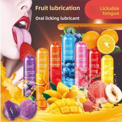 80ml Water-Based Lubricant, Flavor Enhanced Oral-Safe Liquid for Couples Intimate Moisturizing Gel Removes Odor Boosts Sensation