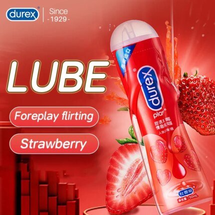 Durex Lubricant Strawberry Water Based Lubricant Penis Gel Stimulants for Women Sex Toys Intimate Product Couple Sex