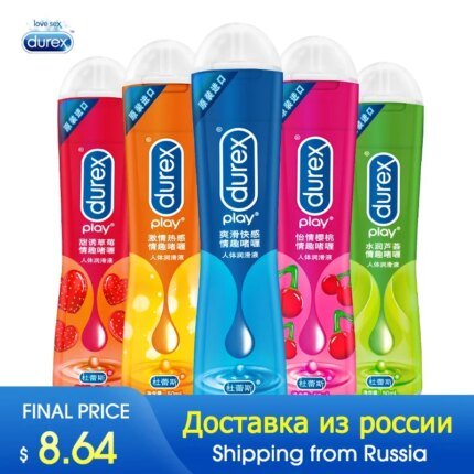 Durex Lubricants Fruit Water Based Lubricant 50ml Massage Orgasm Anal Vaginal Gel Intimate Products Adult Sex Toys For Couples