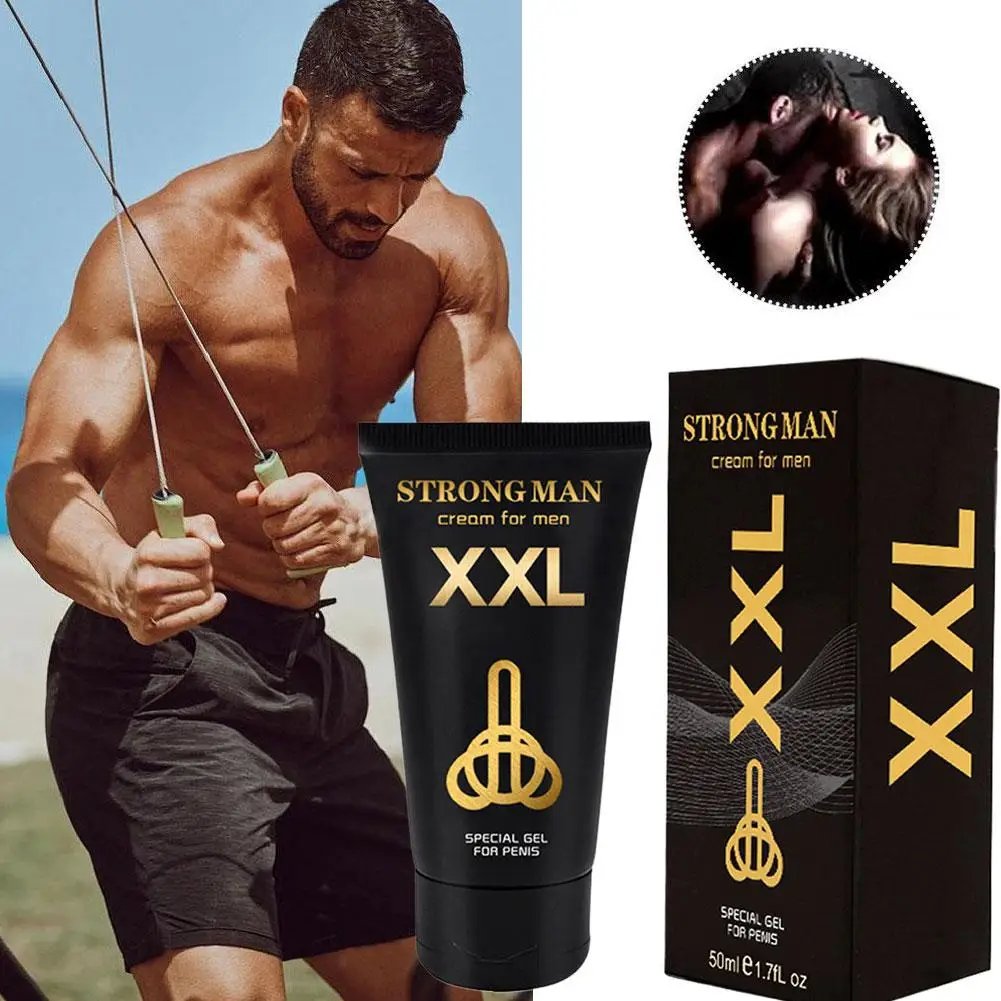 50ml Strong Man Titanium Gel Xxl Cream Penis Enlargement Cream Increase Growth Dick Size Extender Sexual Products Sex Shop