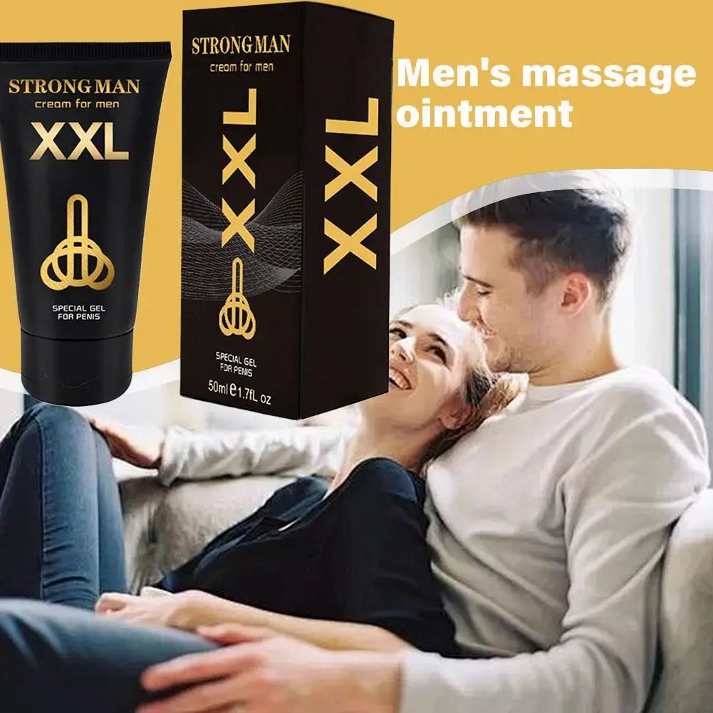 50ml Strong Man Titanium Gel Xxl Cream Penis Enlargement Cream Increase Growth Dick Size Extender Sexual Products Sex Shop