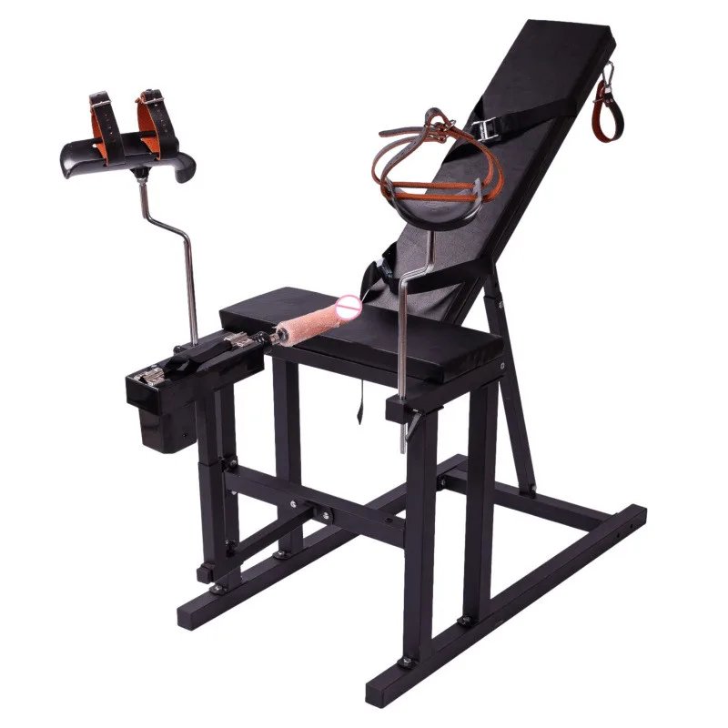 BDSM Sex Chair with Sucking Machine Set Furniture Binding Bondage Party Restraint Frame Toys for Couples Women Gay Adults Games