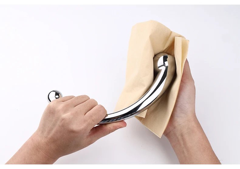 Double Ended Stainless Steel G Spot Wand Massage Stick Pure Metal Penis P-Spot Stimulator Anal Plug Dildo Sex Toy For Women Men