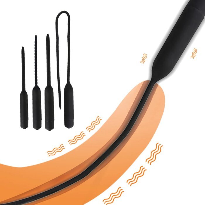 10 Frequency Urethral Vibrator Catheter Penis Plug Sex Toy for Men Vibrating Urethral Plug Penis Insertion Urethra Sound Dilator - Image 1