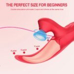Tongue Licking Vibrator Female Masturbator G Spot Clitoris Stimulator Dildo Nipple Massager Erotic Machine Sex Toy for Woman 18+ - Image 3