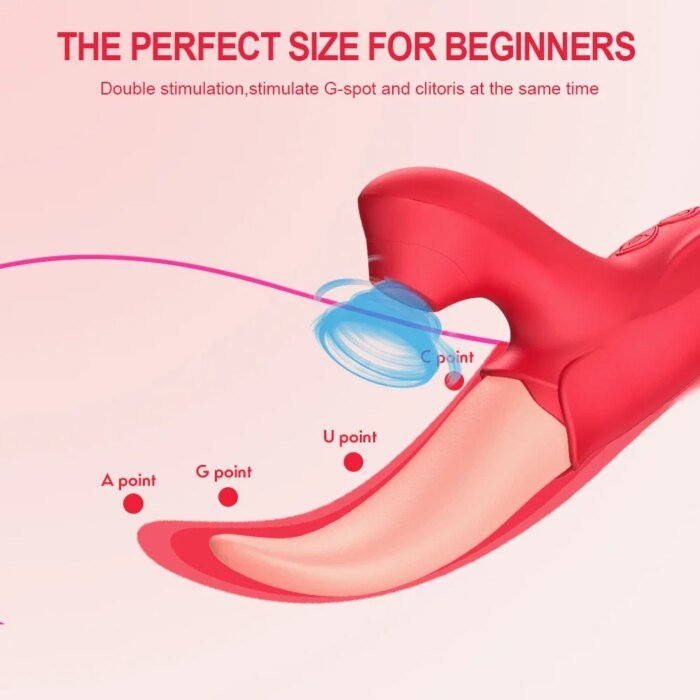 Tongue Licking Vibrator Female Masturbator G Spot Clitoris Stimulator Dildo Nipple Massager Erotic Machine Sex Toy for Woman 18+ - Image 3