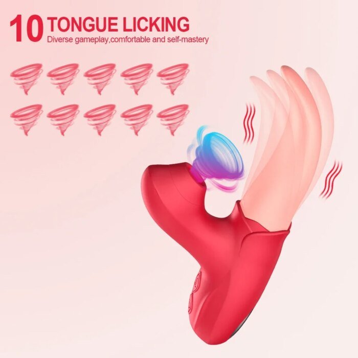 Tongue Licking Vibrator Female Masturbator G Spot Clitoris Stimulator Dildo Nipple Massager Erotic Machine Sex Toy for Woman 18+ - Image 2