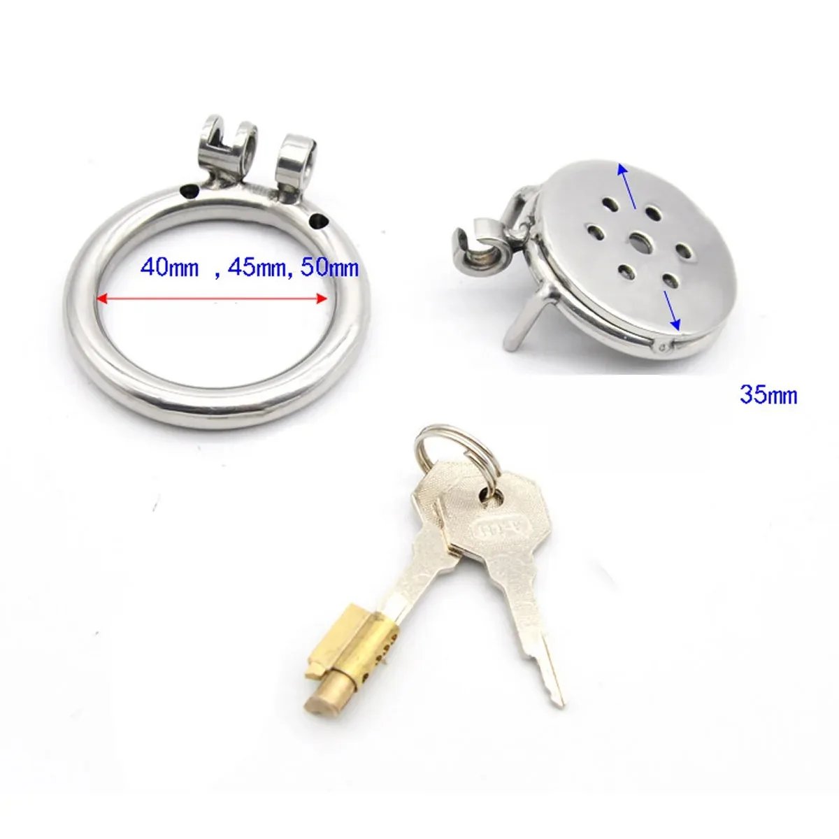 Male slave super mini chastity cage stainless steel chastity device penis cage cock ring lock sex toy men's BDSM sissy