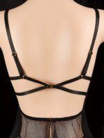 Women's Sexy Sheer Lace Trim Nightgown, Stretchy Nylon & Elastane Blend, Cutout Design, No Padding,  SleepwearSpecial Occasion U - Image 4