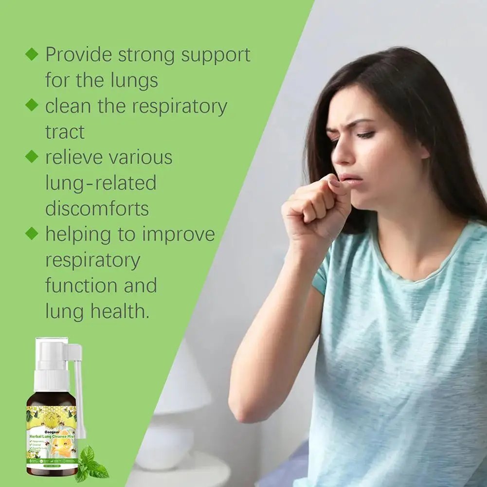 30ml Herbal Lung Cleanse Spray Mist-powerful Lung Support Spray Smoking Herbal Throat Sore Clean Care Health Inflammation X3L5 30ml Herbal Lung Cleanse Spray Mist-powerful Lung Support Spray Smoking Herbal Throat Sore Clean Care Health Inflammation X3L5