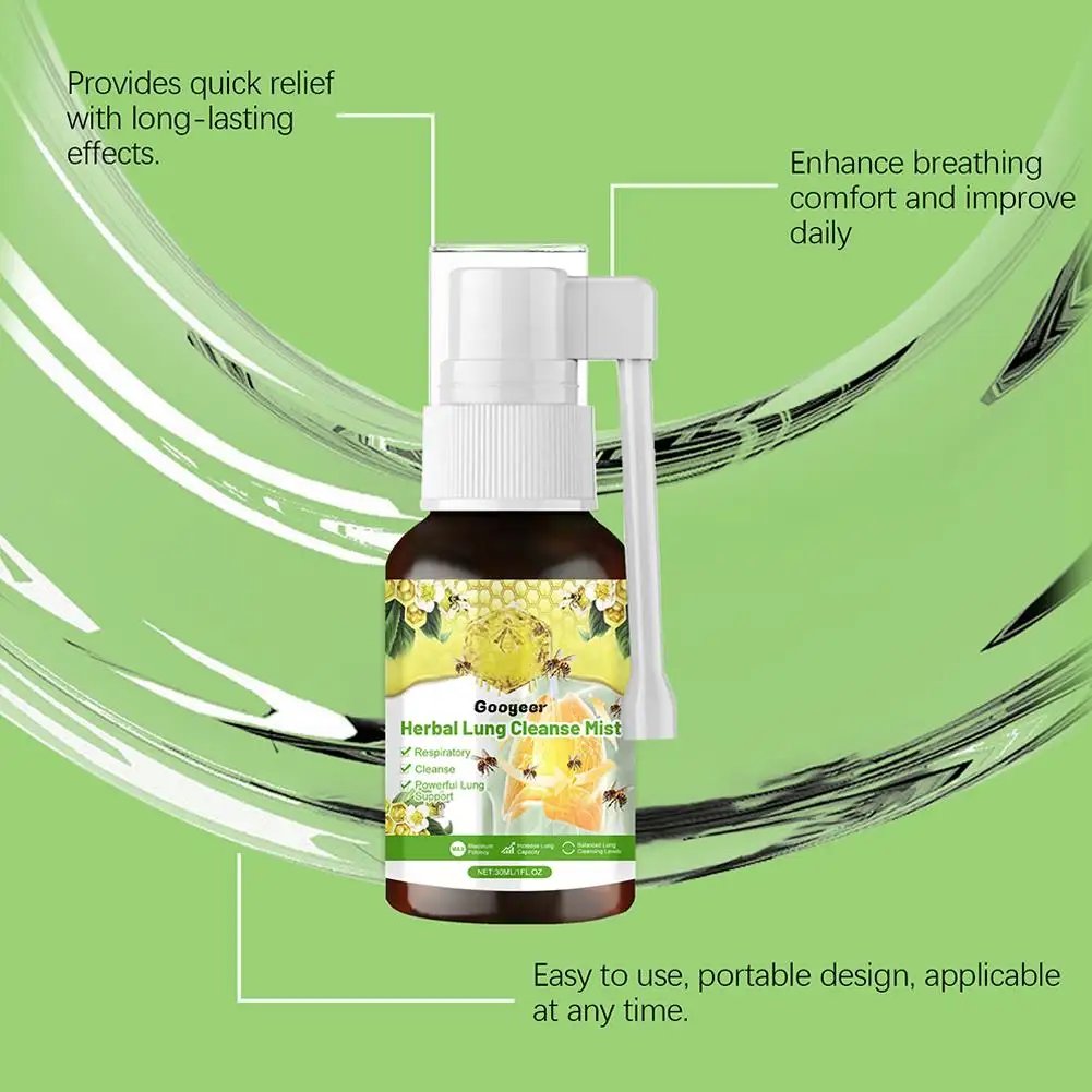 30ml Herbal Lung Cleanse Spray Mist-powerful Lung Support Spray Smoking Herbal Throat Sore Clean Care Health Inflammation X3L5 30ml Herbal Lung Cleanse Spray Mist-powerful Lung Support Spray Smoking Herbal Throat Sore Clean Care Health Inflammation X3L5
