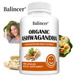 Organic Ashwagandha Capsules - with Black Pepper Extract - Relaxation, Cognitive Function, Healthy Stress Support