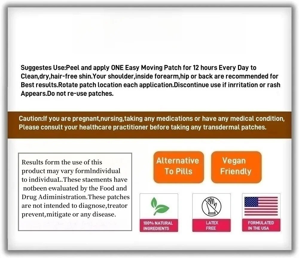 30 Patches Ashwagandha Maca Ginseng Root Transdermal Patches for Men & Women 30 Patches Ashwagandha Maca Ginseng Root Transdermal Patches for Men & Women