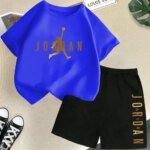 Summer Short Sleeve Children Set Slam Dunk Master Pattern Print Sports T-shirt+Shorts 2pcs Set Kids Boys Girls Fashion Tracksuit - Image 5