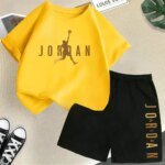 Summer Short Sleeve Children Set Slam Dunk Master Pattern Print Sports T-shirt+Shorts 2pcs Set Kids Boys Girls Fashion Tracksuit - Image 3