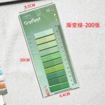 200Sheets Transparent Colorful Index Creative Memo Pads Office School Stationery Self-Adhesive Stickers Sticky Note Pads - Image 3