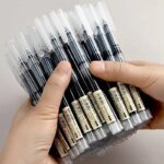 10pcs High Quality 0.5mm Needle Type Gel Ink Pens Straight Liquid Ballpoint Pen Color Stationery School Office Writing Supplies