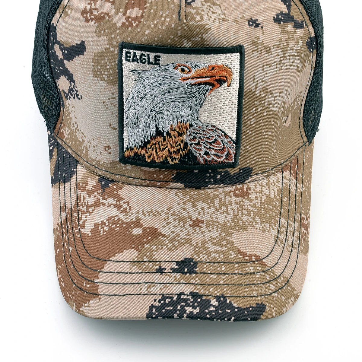 Fashion Trucker Caps With Embroidery Goat Patch Four Seasons Snapback Baseball Cap For Men Women Adjustable Visor Hat