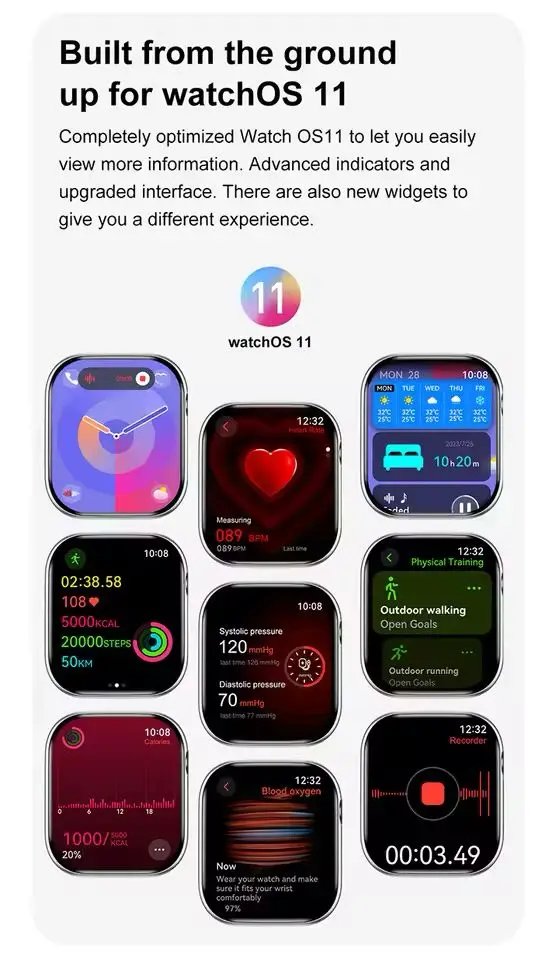 New For Apple GPS Watch 10 Smart Watch Men HD AMOLED Memory Music 3D Surround Bluetooth Call Waterproof Smartwatch IW10 Woman