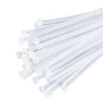 500/1000PCS/bag Self-locking Plastic Nylon Tie White Zip Wraps Strap Nylon Cable Tie Set Fastening Ring Loop Wire Wrap - Image 6